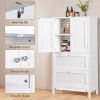 SEGAWE Bathroom Storage Unit Freestanding Cabinet with 2 Drawers and