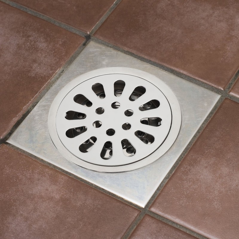 Floor Drain 3.5 Inch Stainless Steel Odor Resistant Deep Water