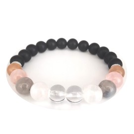 Pulsera de apoyo para el dolor y la pérdida, pulsera curativa, pulsera de depresión, regalo funerario, regalo para pérdida, pulsera de duelo, Ónix negro, piedra solar, cuarzo rosa, piedra lunar, etc.