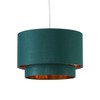 firstchoicelighting Dark Green Ceiling Light Shade, Easy Fit Pendant Shade,
