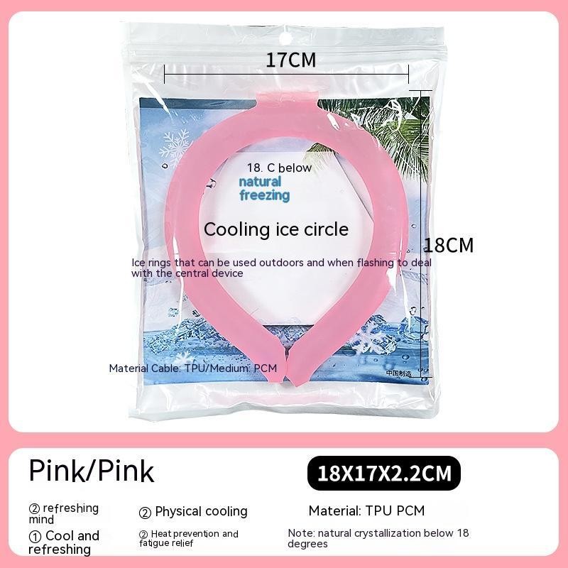 Outdoor Sports Cold Neck Ring Cooling Portable - Colour: white