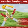 SNUTUYA Solid Brass Garden Hose Splitter 2 Way Heavy Duty,