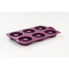 TUPPERWARE Backen Silikonform Donut/Bagel lila Backform Silikon Diabolo