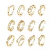 Unbranded 12 Piece Sexy Gold Toe Rings