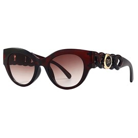 DG STUDIO Designer Women's Ladies Classic Vintage Celebrity Retro Trendy Fashion Sunglasses (Brown)
