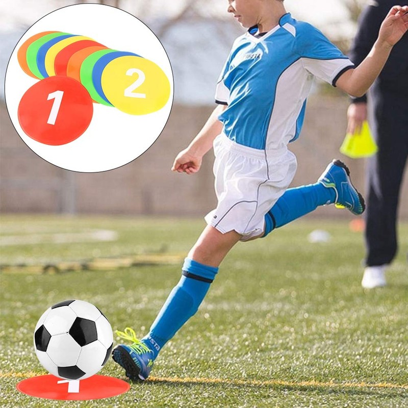 VGEBY 1 x Football Training Markers 10pcs Speed Training Flat