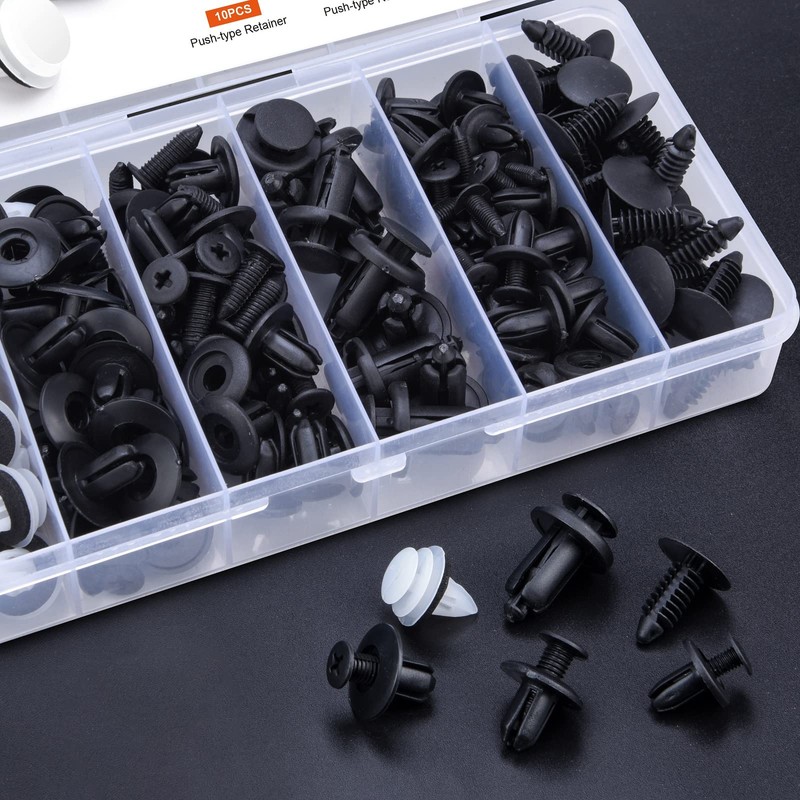 Car Retainer Clips, Preciva 140pcs Plastic Fasteners, Universal Auto Car