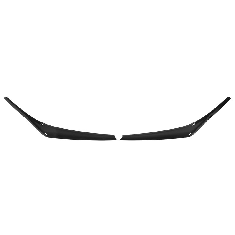 1 Pair Car Headlight Eye Lid Covers Bright Black Smooth