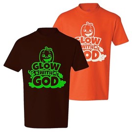 Fun Express Glow-in-The-Dark Glow with God Youth T-Shirt - Extra Large Flame