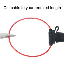 GTIWUNG 10Pcs Car Inline Fuse Holder 32V, In-line Blade Fuse Holder Waterproof 16AWG, Small Fuse Holder Box Waterproof Splash Proof, Small Size DC Fuse Holder