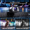 ZEROXCLUB Car Backup Camera 6 Auto LED Lights Night Vision,