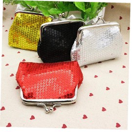 Sequin Coin Purse with Clasp Kisslock Change Pouch Small Coin Wallet Gift for Women Girls 3.5 * 2.7inch