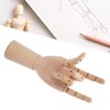 Wooden Hand Model Movable Flexible Durable Wood Wide Application Wooden