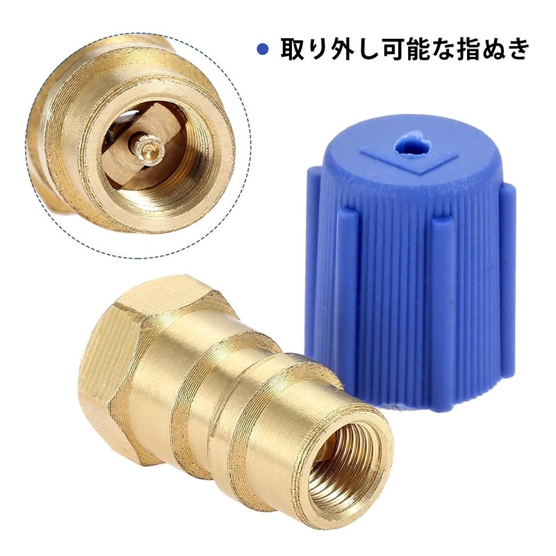 Bowarepro R134a Gas Charge Conversion Adapter A/C R12 R22 to