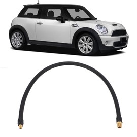 Gavigain Tire Inflator Hose, Rubber Double Head Air Pump Tire Inflation Hose, 1.97ft Tube