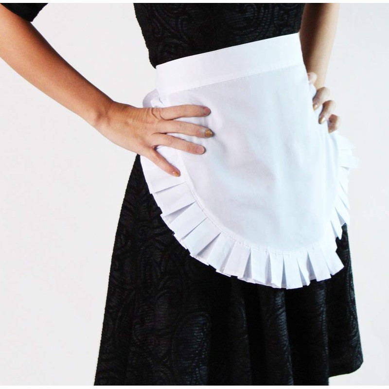 Making Believe French Maid or Waitress White Apron Costume