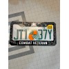plate frame COMBAT VETERAN Black License Plate Frame Cover, Frame,