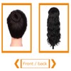 KETHBE 24 Inch Long Body Wave Ponytail hair Extension Synthetic