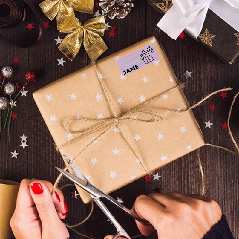 25 x 50 mm Thermal Labels Laser Purple