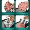 Stainless Steel Burger Press Professional Efficient Manual Prevents Stick Grill