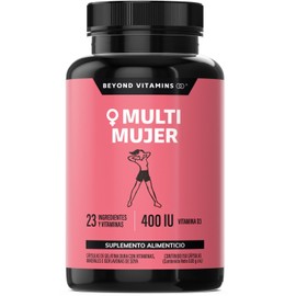 Multivitamnico para Mujer con 24 Ingredientes y Vitaminas  Suplemento de Vitaminas para Mujer con Vitamina D3, Vitamina E, Biotina  Suplemento...     