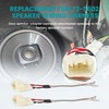 NuIth 6.5 Inch Front Rear Door Speaker Spacer W/Speaker Wiring