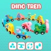 J.H. Company Tren Numeros Juguete Didactico Montessori Madera M-102