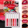 Set De 6 Pintalabios Popfeel, Acabado Mate, No Se Decolora