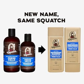 Dr. Squatch Paquete de cabello natural para hombres, cabello saludable y de aspecto completo, champú Fresh Falls (11 onzas líquidas), acondicionador F