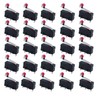 HUAZIZ 25 Pieces 250V 5A SPDT 1NO 1NC Momentary Hinge