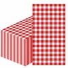 SietDESEO 50 Pieces 3-ply Red Gingham Napkins 13 x 15.7