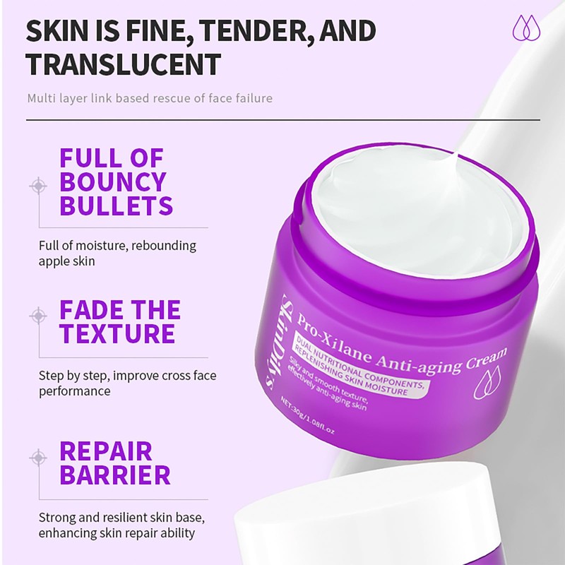 SkinDilys オーストラリアブランド Pro-Xilane リンクルケアクリーム 30g / 肌を引き締め、セラミドとマルチウェイトヒアルロン酸が水分を回復し、バリアを強化し、滑らかな肌触りと肌を保護します