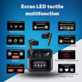 Good Nook Liberty Buds Wireless Bluetooth Headphones Noise Cancelling Headphones Touch Screen Charging Case Hi-Fi Sound Deep Bass Long Comfort Sport