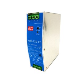 Mean Well NDR-120-12 DIN Rail Power Supply 120W 12V 10A Constant Current Low No-Load Loss Overheat Protection
