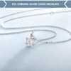 KRKC&CO Moissanite Necklace for Women, 14K/White Gold Diamond Pendant 0.5-4CT,