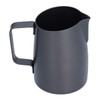400ml Black PTFE Oblique Mouth Milk Frothing Jug 304 Stainless