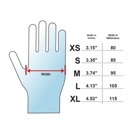Adenna MIR168 Miracle 3.5 mil Nitrile Powder Free Exam Gloves (Blue, X-Large) Box of 180
