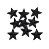 Yalulu Pack of 20 Black Star Patches, Iron-On Appliqué, Iron-On