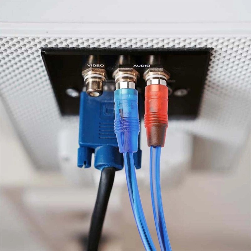 Unbranded 4Pcs RCA Y Splitter Audio Jack Cable Adapter 1