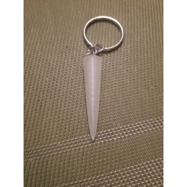 Power Rangers Translucent White Ranger Power Crystal Keychain