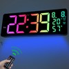 JoFomp 17.3" Large Digital Wall Clock, LED Digital Clock Large