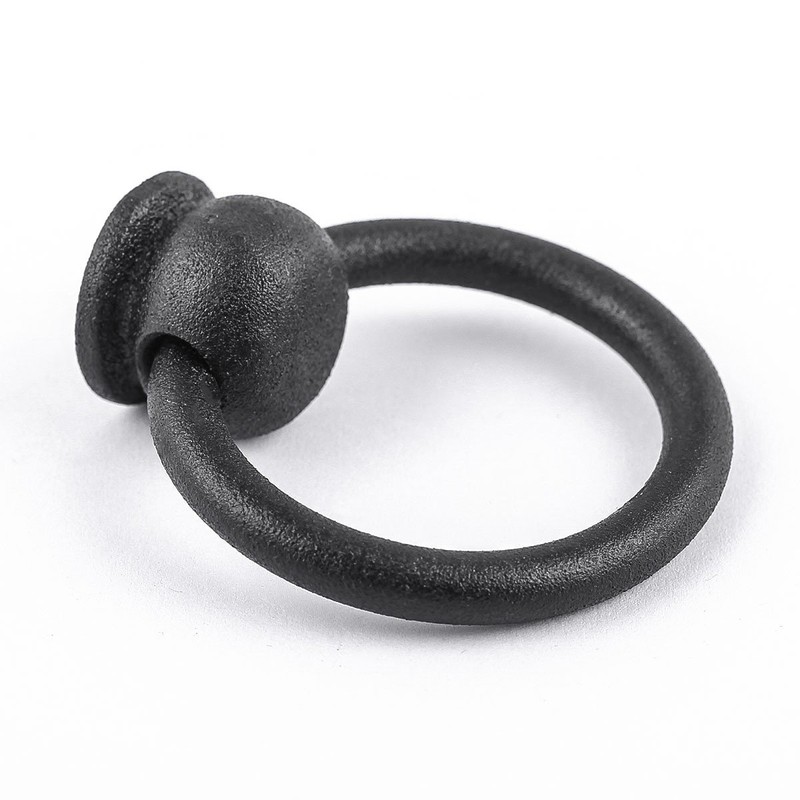 Renovators Supply Manufacturing Cabinet Handles 2 in. Black Wrought Iron