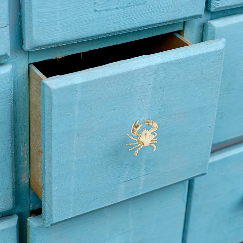 Cabilock Brass Crab Door Handle - Unique Nautical Drawer Pulls