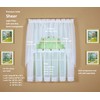 Today's Curtain Emelia Original Voile Tier Pair 30", White, 60"