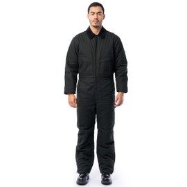 Wrangler Riggs Workwear Men's Insulated Duck Coverall, Black, Large