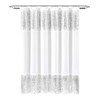 Lush Decor - Shower Curtain, Luxurious Sequinned Desin, Shimmery Bathroom