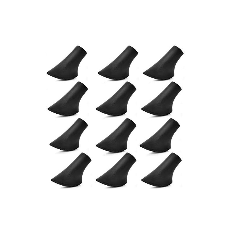 Istloho 12 x Nordic Walking Pads Poles Rubber Buffer Trekking