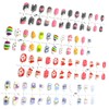 SGERUFZ 4 Sheets Girls Press On False Nails, Children Full