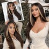 13x6 Lace Front Brown Highlight Wig for Women,Layered Wig 26Inch