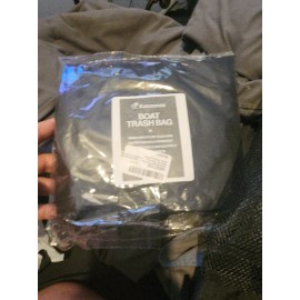 kanzonas Mesh Boat Trash Bag with Hangers or for Fishing (Black, 9.8 x 27.5 In) Brand New